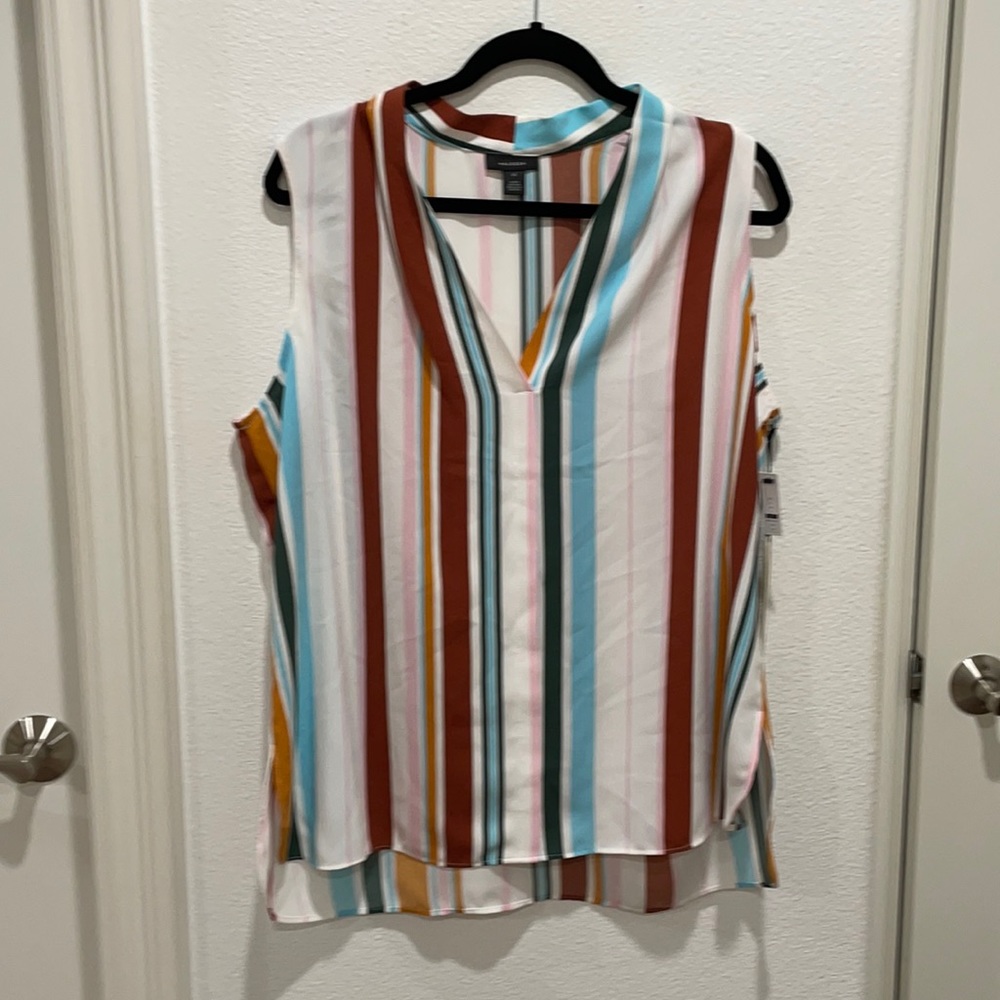 Multicolor Sleeveless Blouse